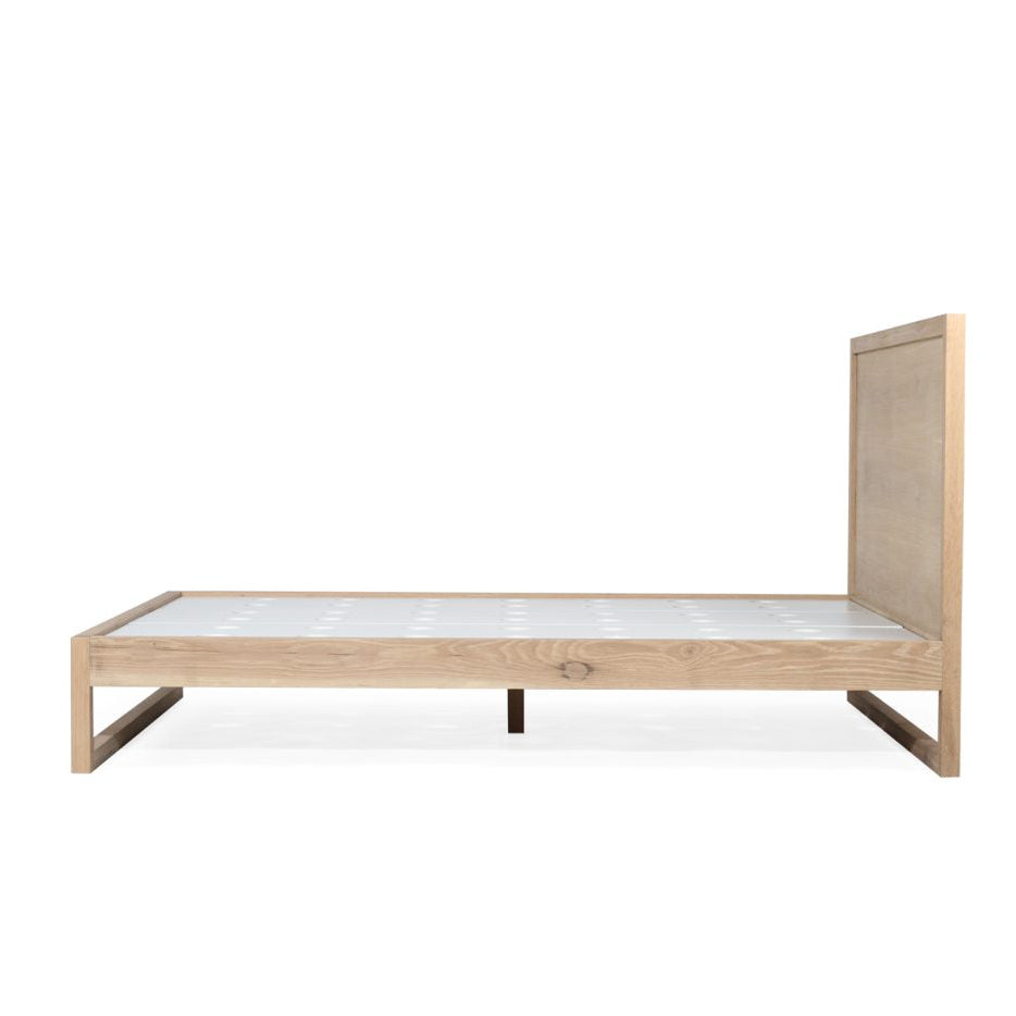 Clover American Oak Bed - Queen - 1.65m
