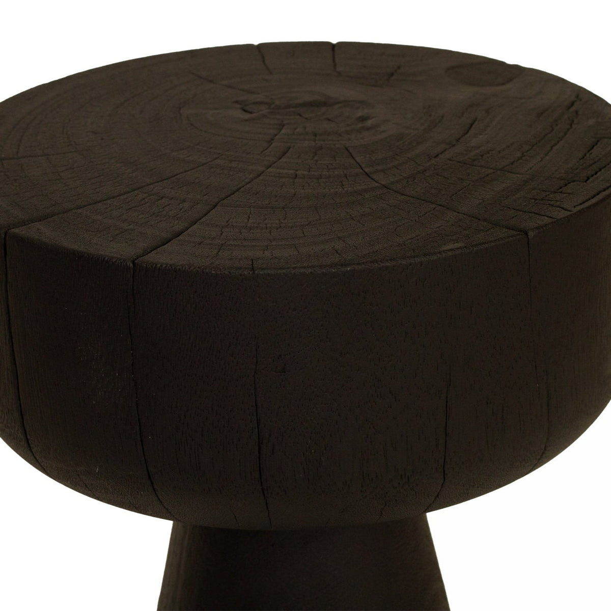 Gifu Stump Oak Wood Side Table - 0.48m