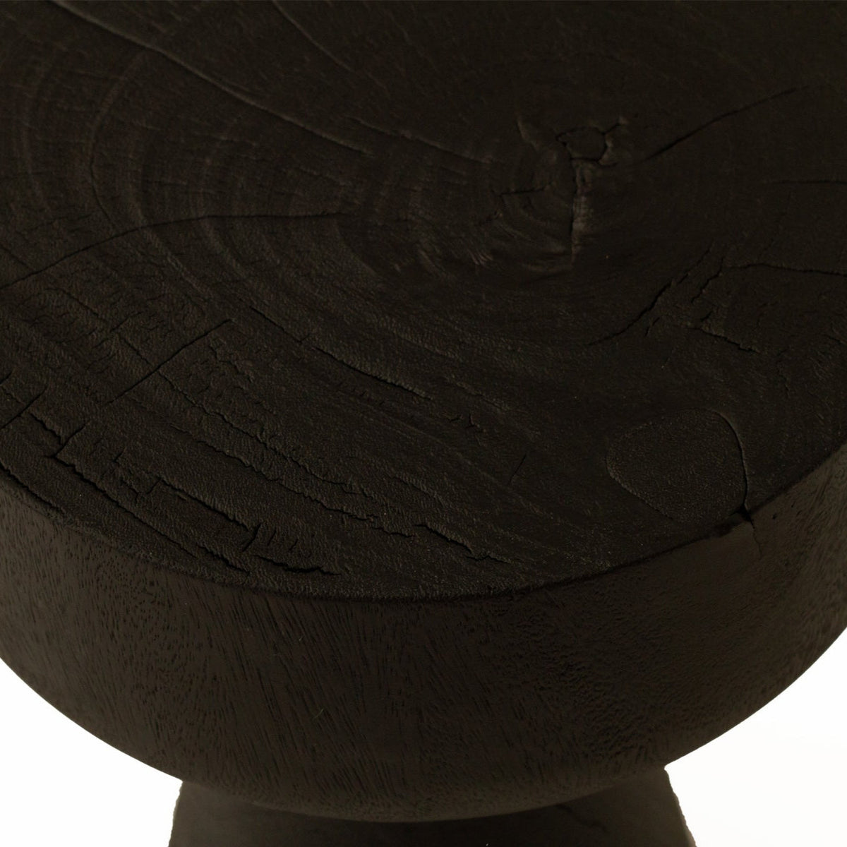Gifu Stump Oak Wood Side Table - 0.48m