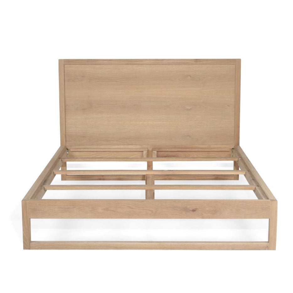 Clover American Oak Bed - Queen - 1.65m