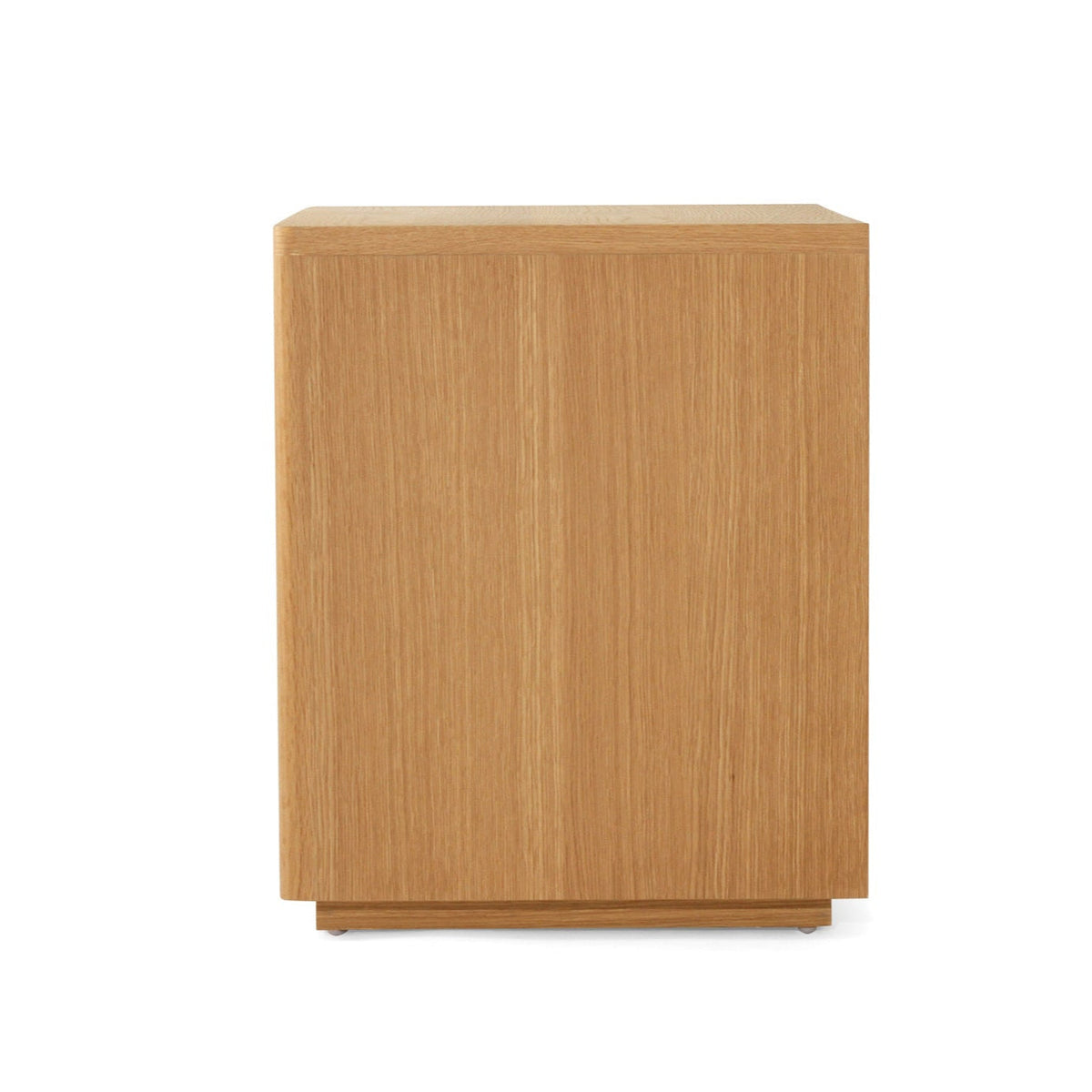 Harlow Black Oak Bedside Table – Natural